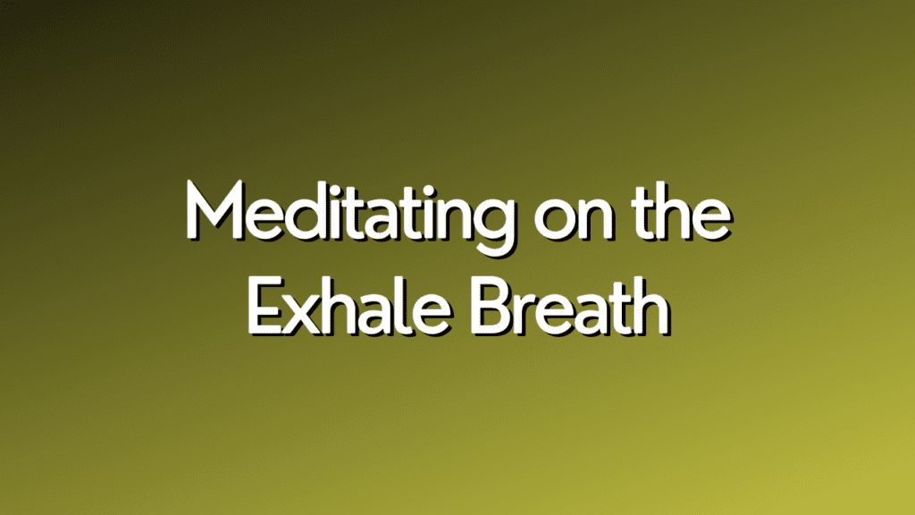 Calming Exhale Breath Meditation - Heal You First